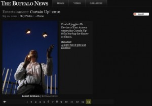 JD Devine, Fireball Juggler, Buffalo News