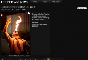 Robert Turley, Fire Eater, Buffalo News