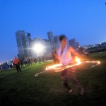 Holly Rutkowski ( Insomnia Creation ) with the fire hoop!