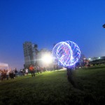 Gillian Tunney and her new LED Hoop!